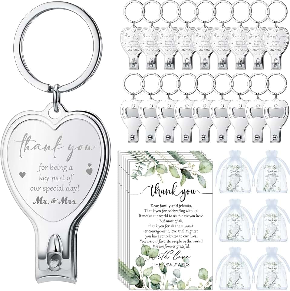 Pickmesh 100 Sets Wedding Party Favors for Guests Bottle Opener, Thank You