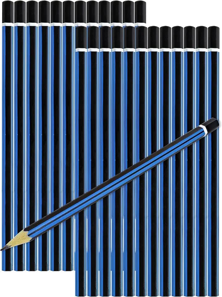 Emraw 2B Pencils Pack Bundle for Tests Exam Writing Drawing Sketching - Bulk Pack of 24 Pencil