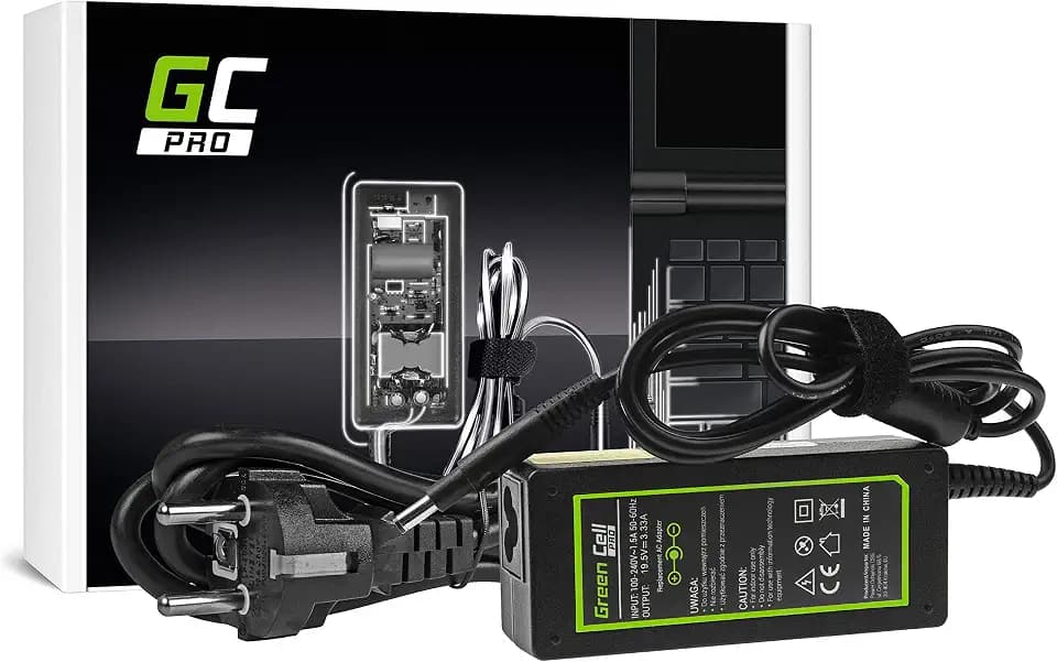 Green Cell 65W 19.5V 3.33A Laptop Ladegerät Netzteil für HP Envy 4 4-1101SG 6 6-1110SG, HP Envy Spectre 14-3000EG XT 13-2100EG, HP Pavilion 15-B035EG 15-B153SG Ladekabel Stecker: 4.8-1.7mm