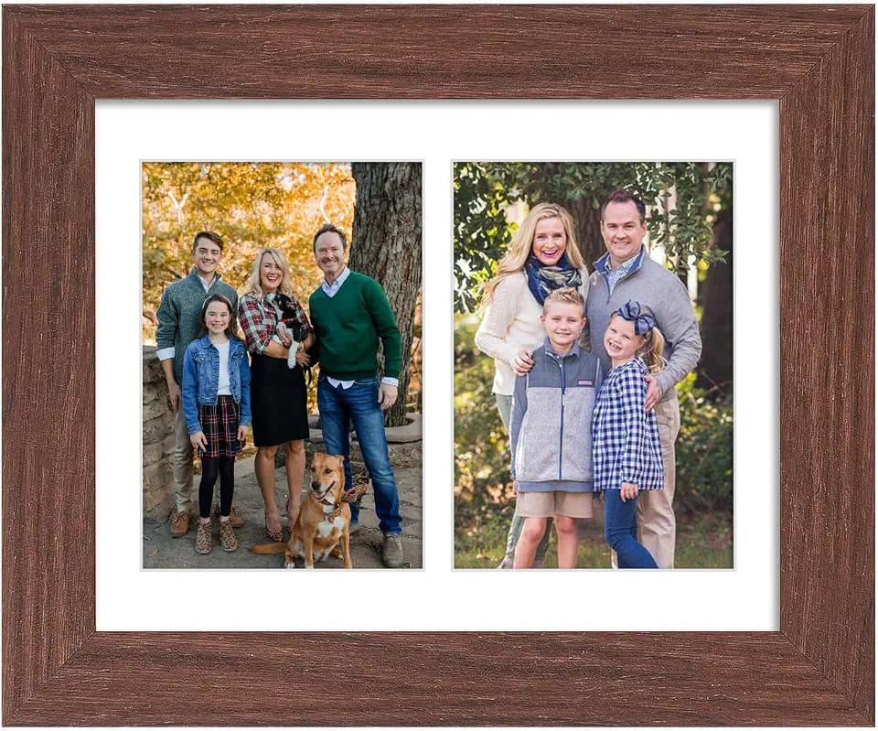 8.5x11 Collage Frame, 2 Open 5x7 Photo Frame Collage for Wall