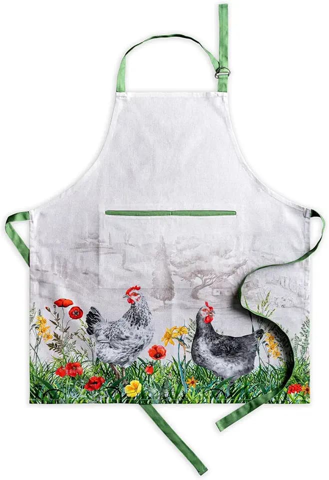 Maison d' Hermine Aprons for women with Pocket 100% Cotton (27.50"x31.50")