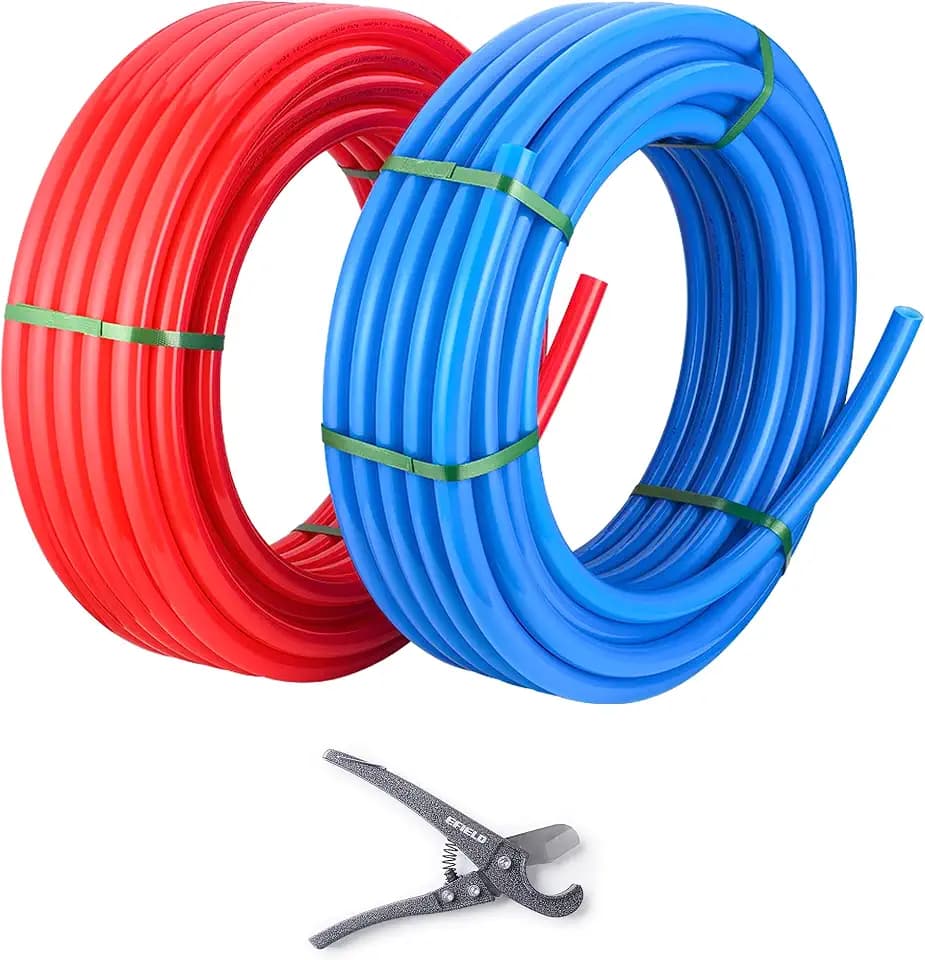 EFIELD 1/2 inch 2 x100 ft Pex-A Pipe/Tubing Blue & Red 200ft(XRB100)
