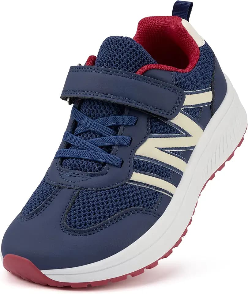 Kids Wide Toe Box Walking Sneaker Boys Girls Tennis Running Shoes