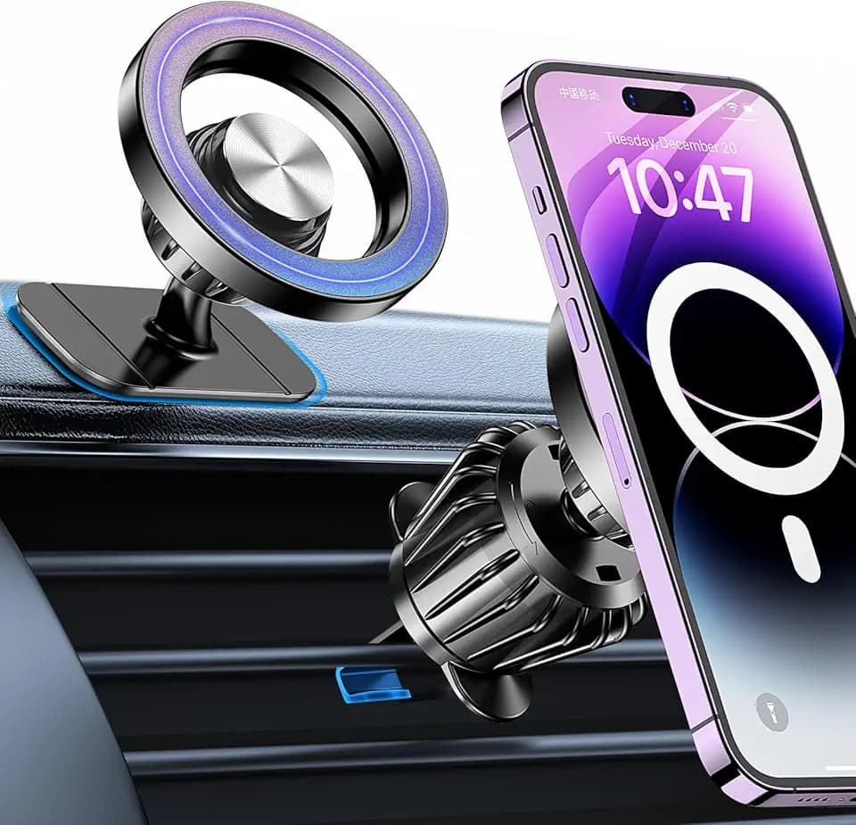 Coolpow Handyhalterung Auto für Magsafe Autohalterung Lüftung Starke Magnet