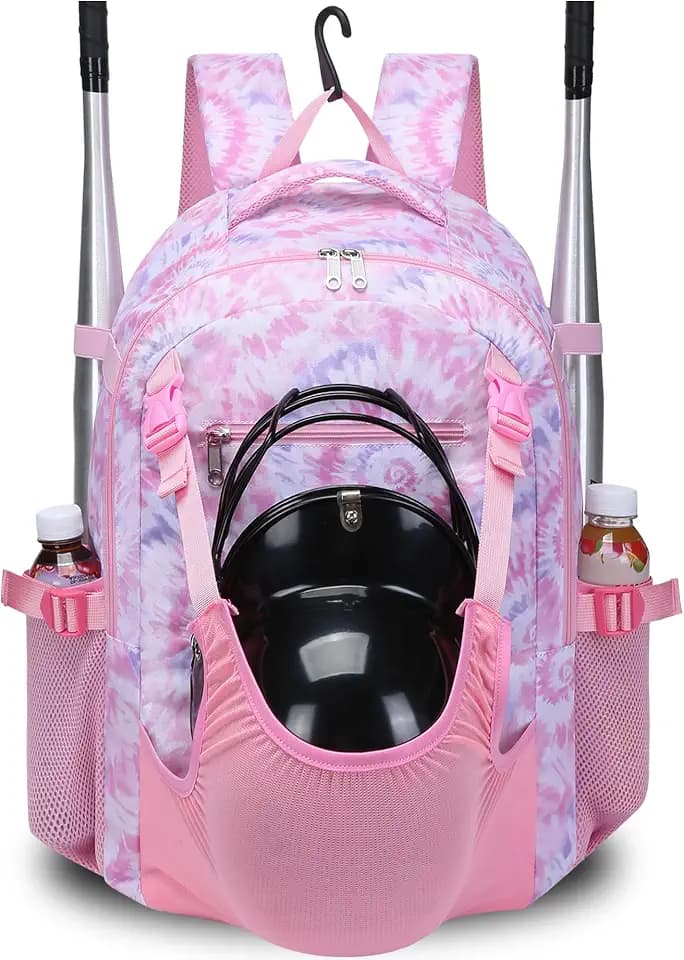 Baseball Softball Backpack for Kids Boys Girls 6-8 8-12 12-14 Large Youth Bat Bag for Gear Storage Baseball Softball Tball Equipment Back Pack with Separate Shoe Bag