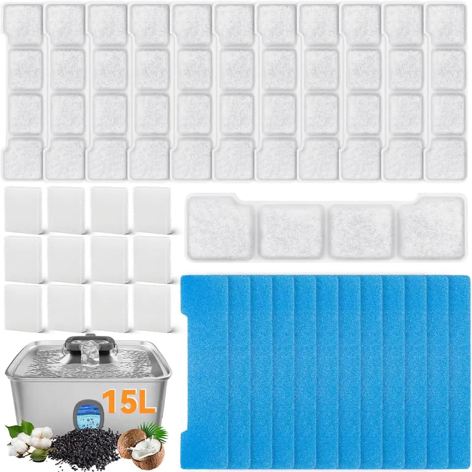 36 PCS L05 Dog Filters for SIBAYS/Kastty 4Gal/15L Large Dog Water Fountain