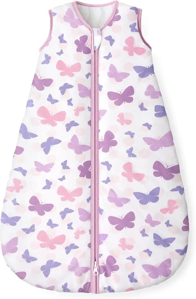 Yoofoss Baby Sleep Sack 0-6 Month 1.5TOG 100% Organic Cotton 2-Way Zipper
