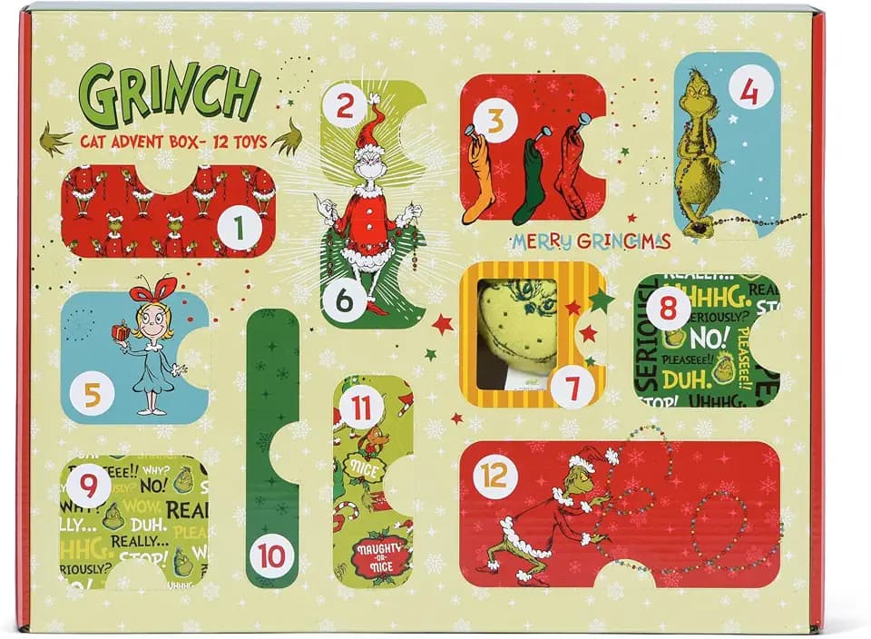 Dr. Seuss The Grinch Holiday Advent Calendar for Cats, 12-Day