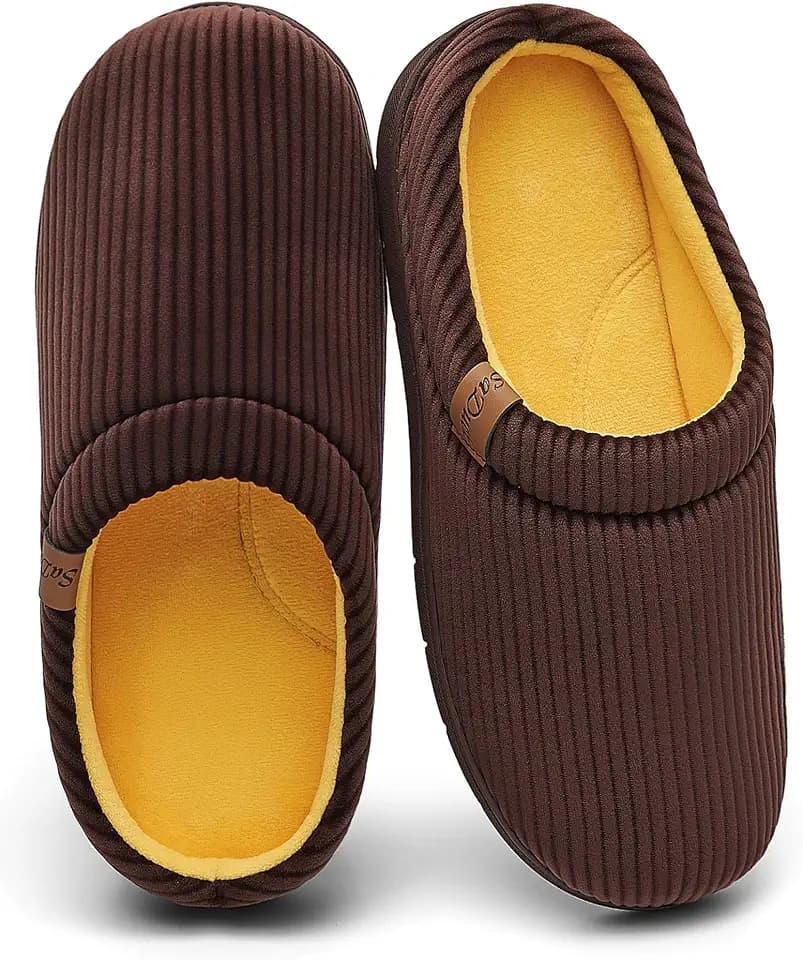 Men's Arch Support Slippers, Two-Tone