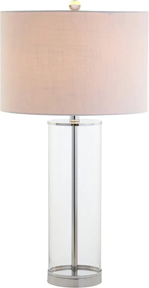 JONATHAN Y Collins Glass Table Lamp 29", Clear/Chrome