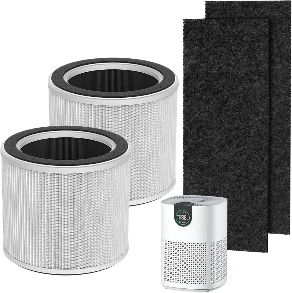 VEWIOR Official ClearAir-A12 True HEPA Air Purifier Washable Filter(2 Pcs)