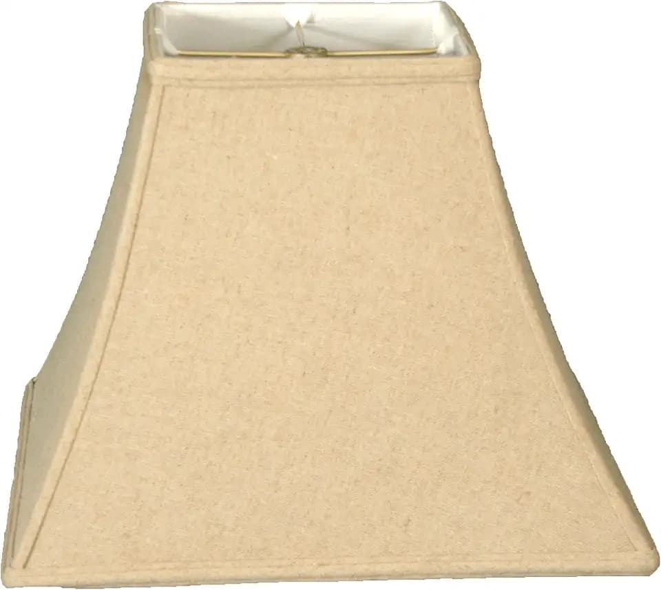 Royal Designs, Inc. Square Bell Basic Lamp Shade, Linen Cream, 8 x 16 x 12.5