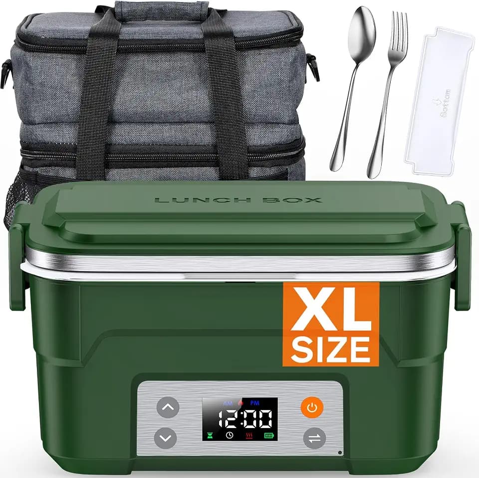 EAST OAK 5-Cup Cordless Electric Lunch Box for Adults