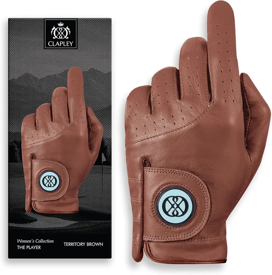 Women’s Golf Glove, Cadet Size for Small Hand Golfers – Luxurious Cabretta Leather with Ball Marker, Breathable Design, for Golfers