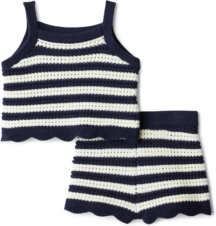 Amazon Essentials x Sofia Grainge Mommy & Me Cotton Crochet Sweaters & Tank Sets