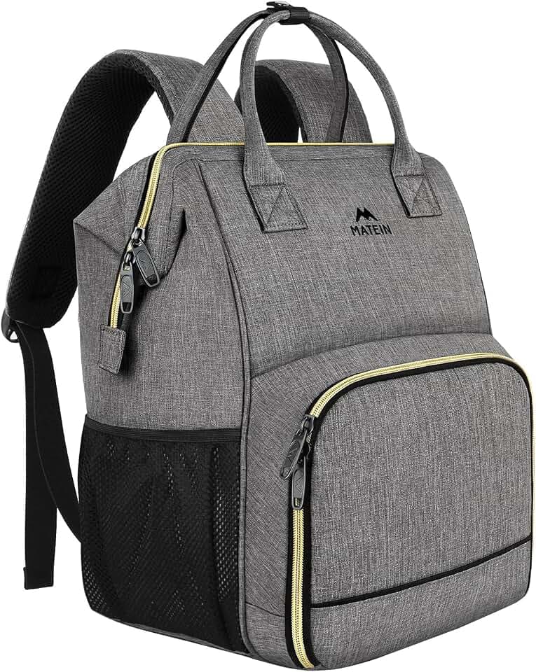 MATEIN Rucksack Damen mit Kühlfach, Laptop Rucksack Damen 17,3 Zoll