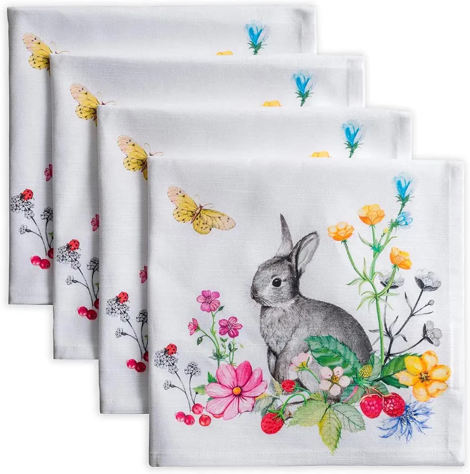 Maison d' Hermine Cloth Napkins Set of 4 Reusable 100% Cotton (20" x 20")