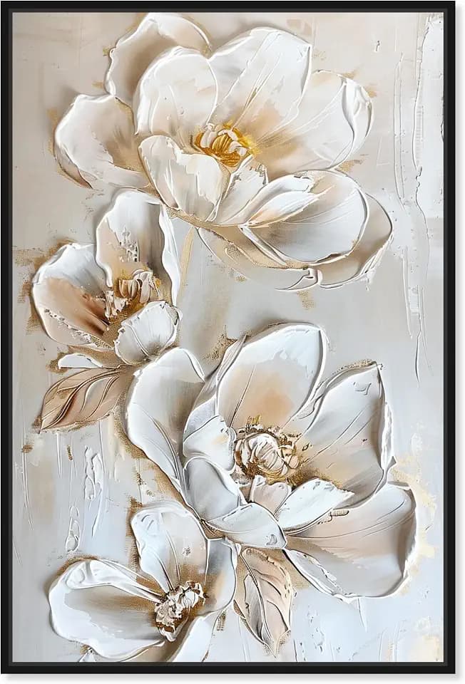 Art Remedy Lush Floral II Canvas New Floral Wall Art, Black Frame, 24" x 36"