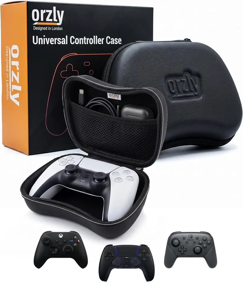 Orzly Tragetasche kompatibel mit Google Stadia - Aufbewahrungstasche / - Hartschalen Case/Cover/Hülle/Schutzhülle für Lagerung von der Stadia Kontroller & Aufladekabel