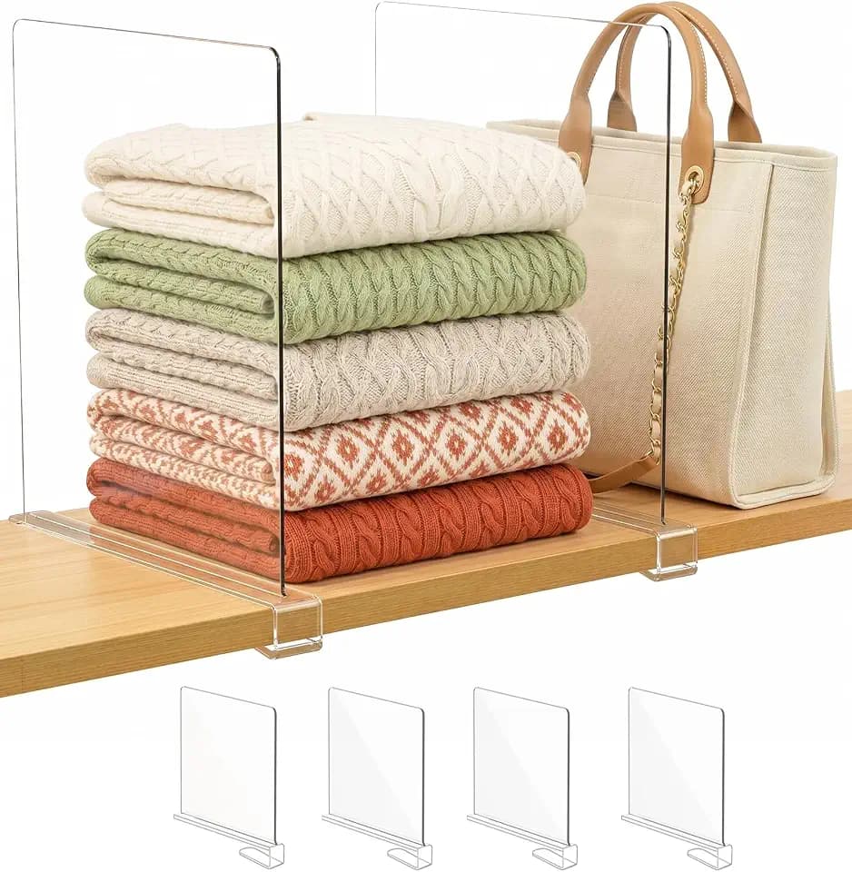 SortNStore Shelf Dividers Purse Organizer for Closet: 11" Tall (Extra Tall)