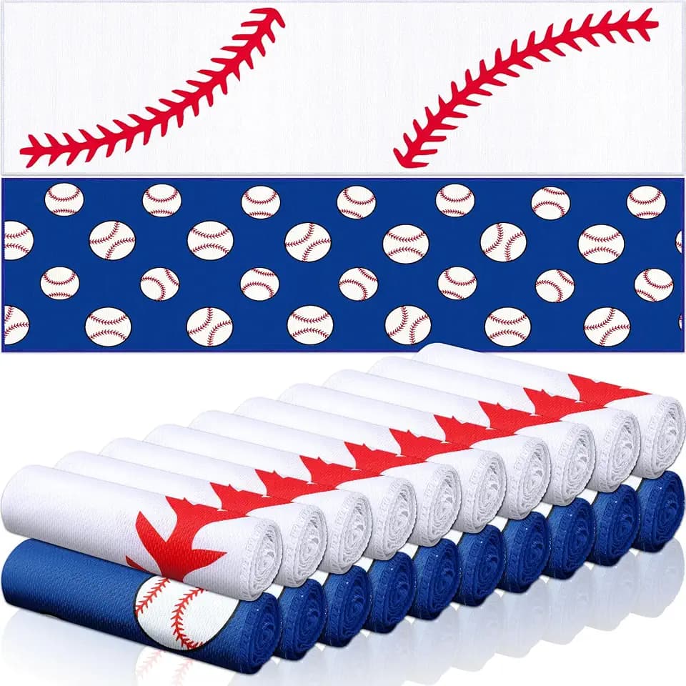 FuWeave 24 Pcs Baseball Cooling Towels Gifts 40 X 12 Inch