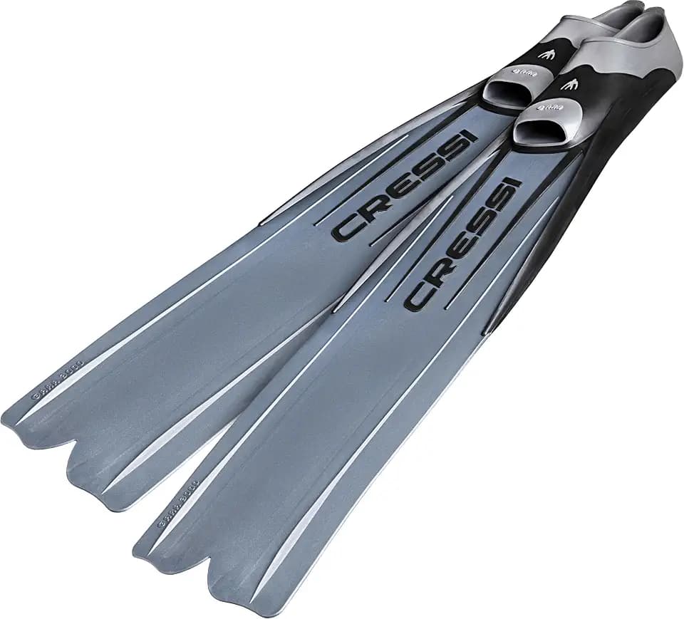 Cressi Long Free Diving Soft and Powerful Fins - Gara 3000: made in Italy
