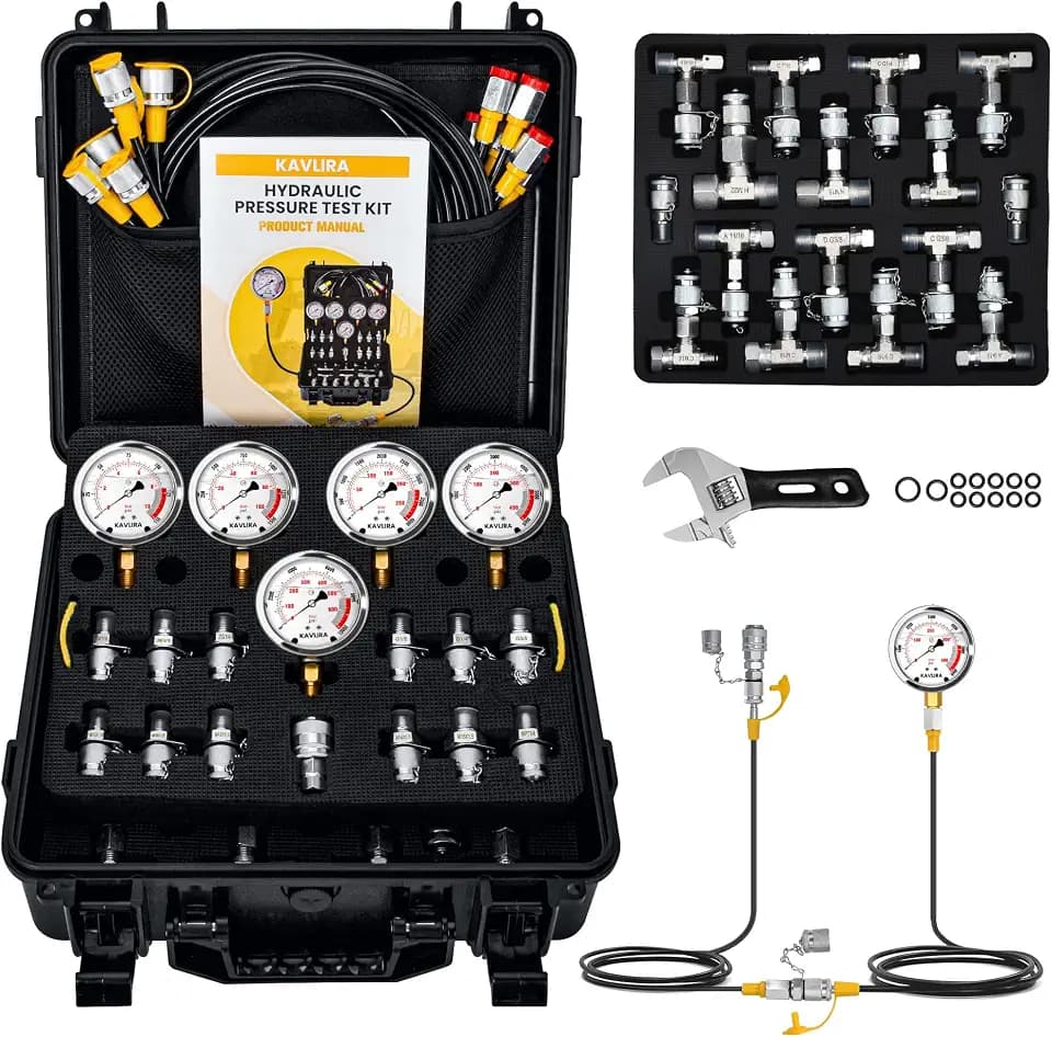 Hydraulic Pressure Test Kit for Excavator/Tractor & Heavy Equipment
