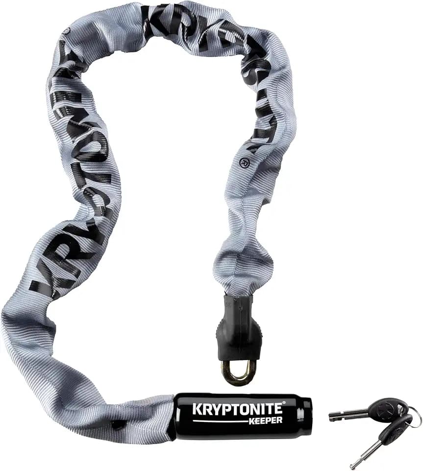 Kryptonite Keeper 785 Integrated Chain Lock, 2.8 ft Heavy Duty Bike Lock