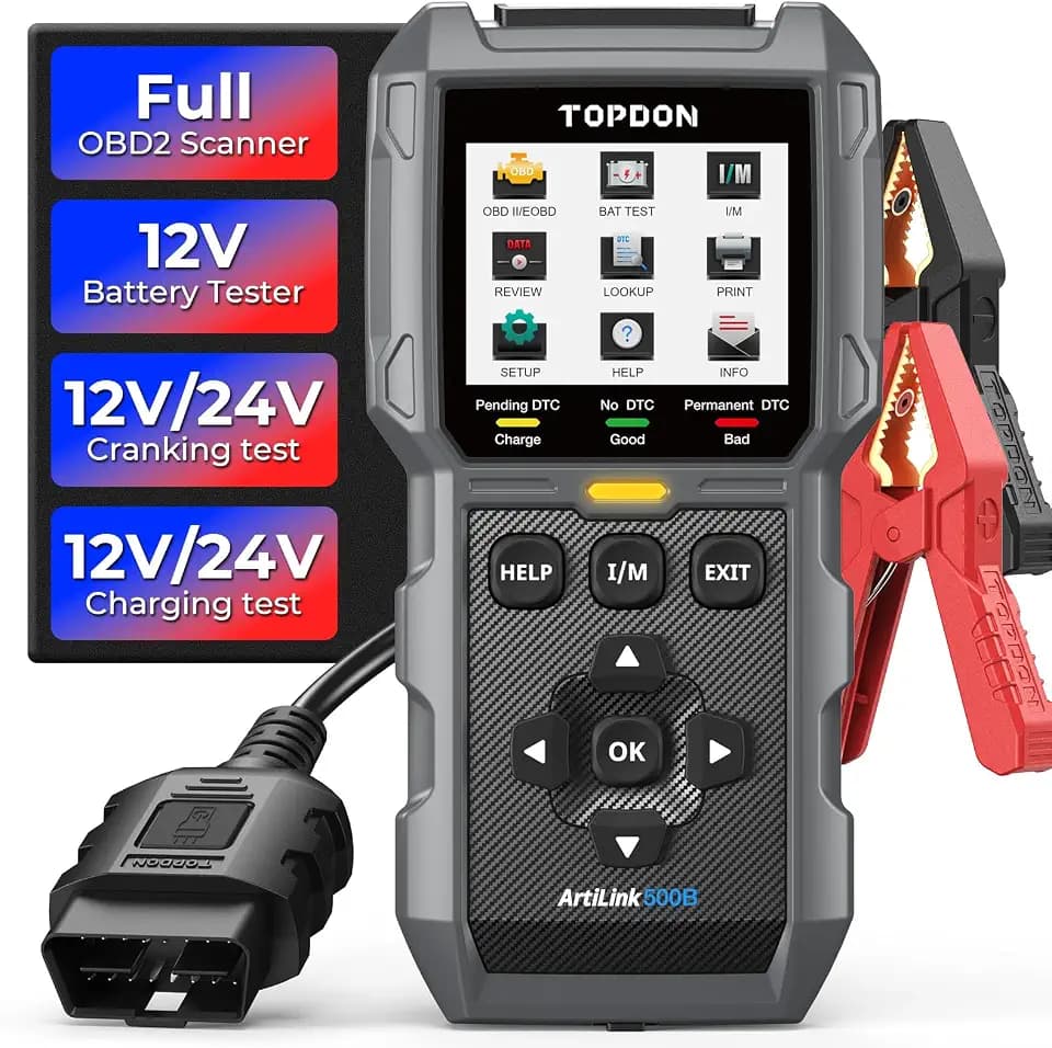 TOPDON AL500B OBD2 Diagnosegerät&Batterietester 2 in 1, wie BT100