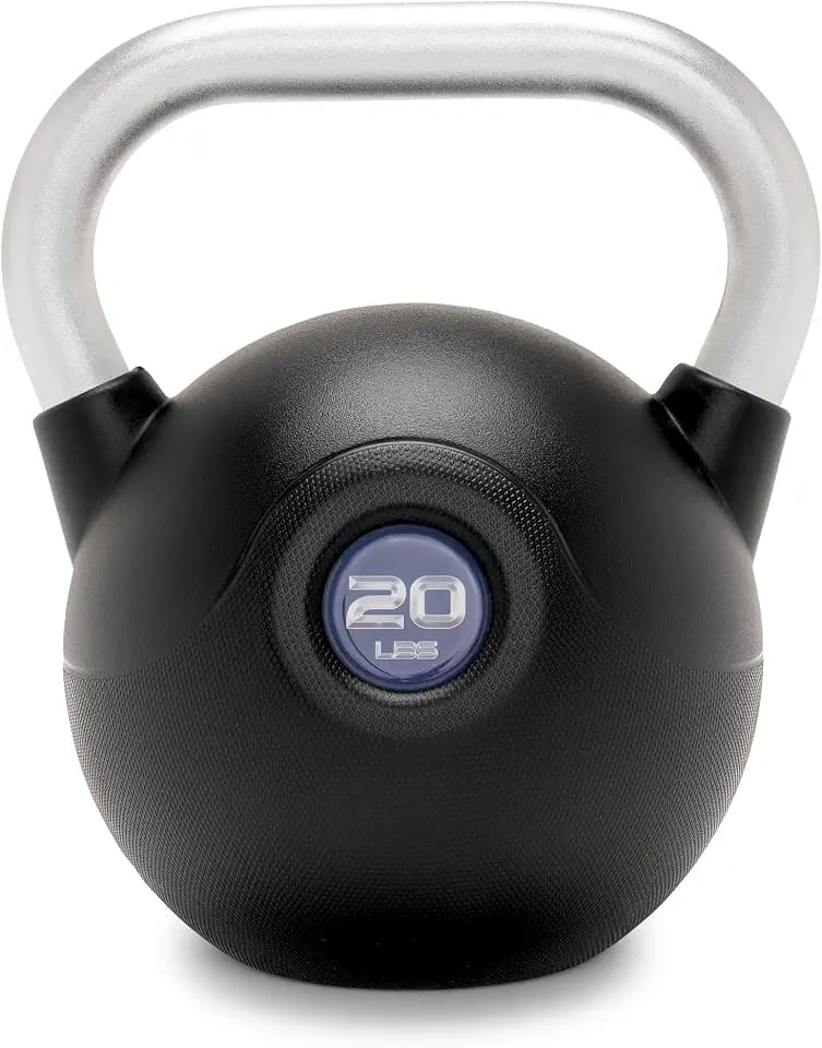 Marcy PU Coated Kettlebell, Steel Handle - 10 to 40 lbs. Sold Individually