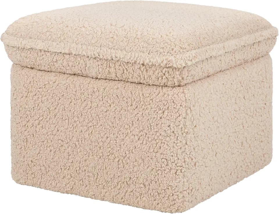 Babyletto Cali Storage Ottoman in Chai Shearling
