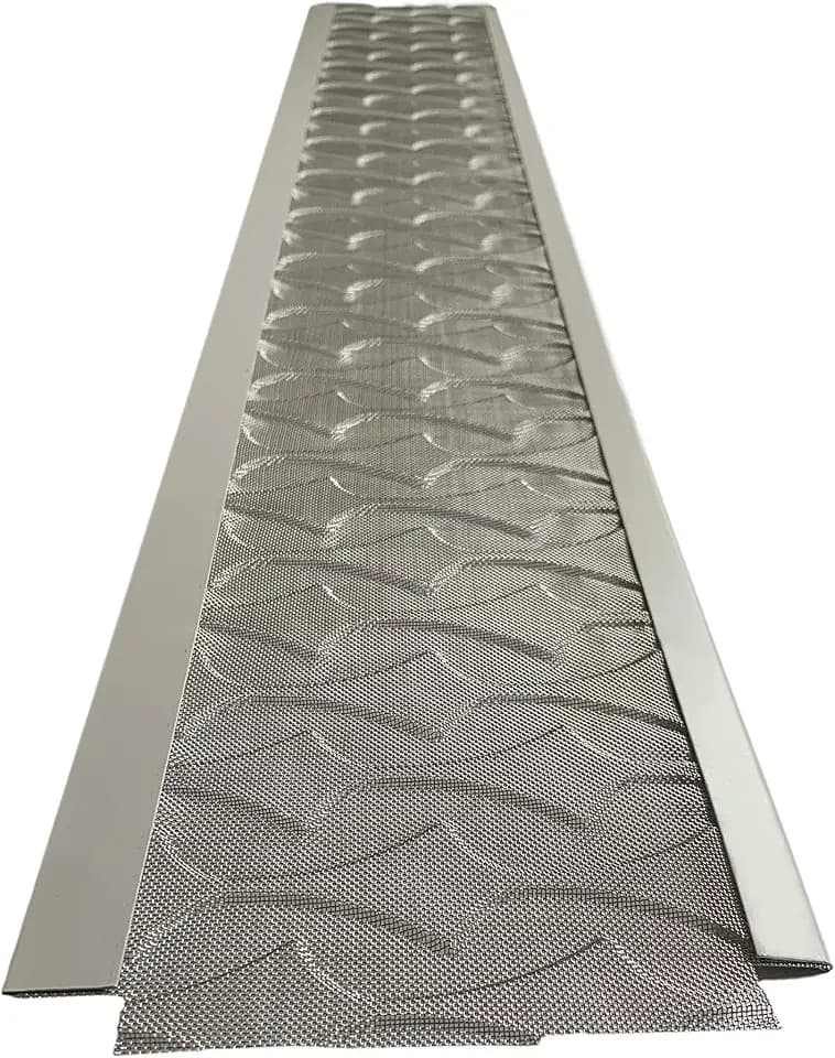 Superior Gutter Guards | NEW Raised Stainless-Steel Screen Technology Gutter Cover, DIY Constructed. Fits any Traditional 5-inch Gutter - 48FT Kit