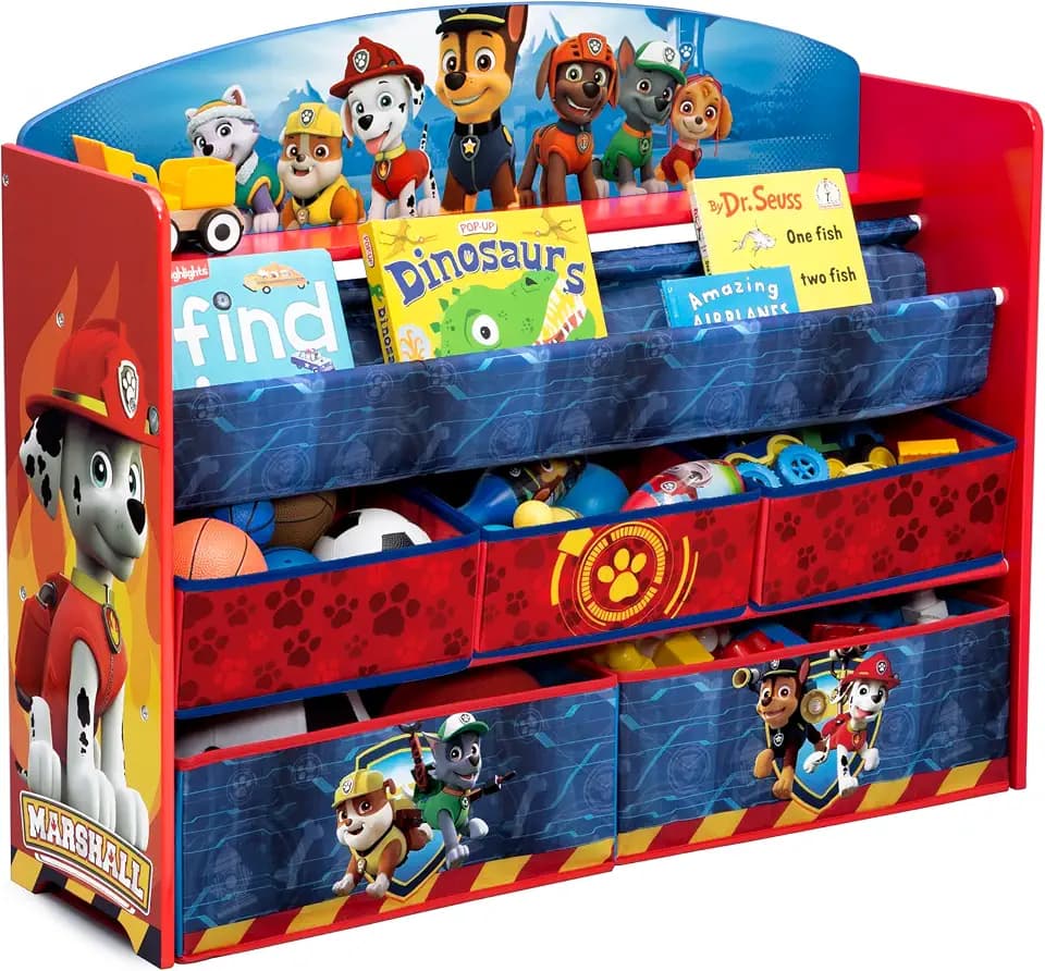 Delta Children Deluxe Book & Toy Organizer, Nick Jr. PAW Patrol