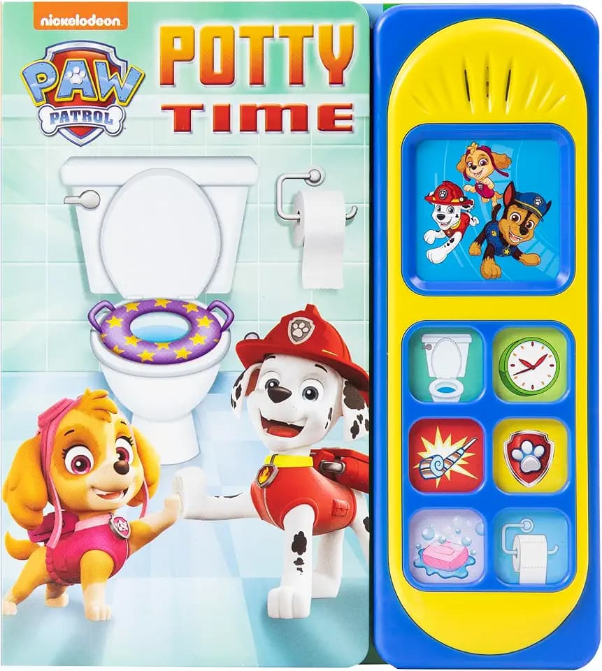 PAW Patrol Chase, Skye, Marshall, and More! - Potty Time - Potty Training Sound Book - PI Kids (Play-A-Sound)