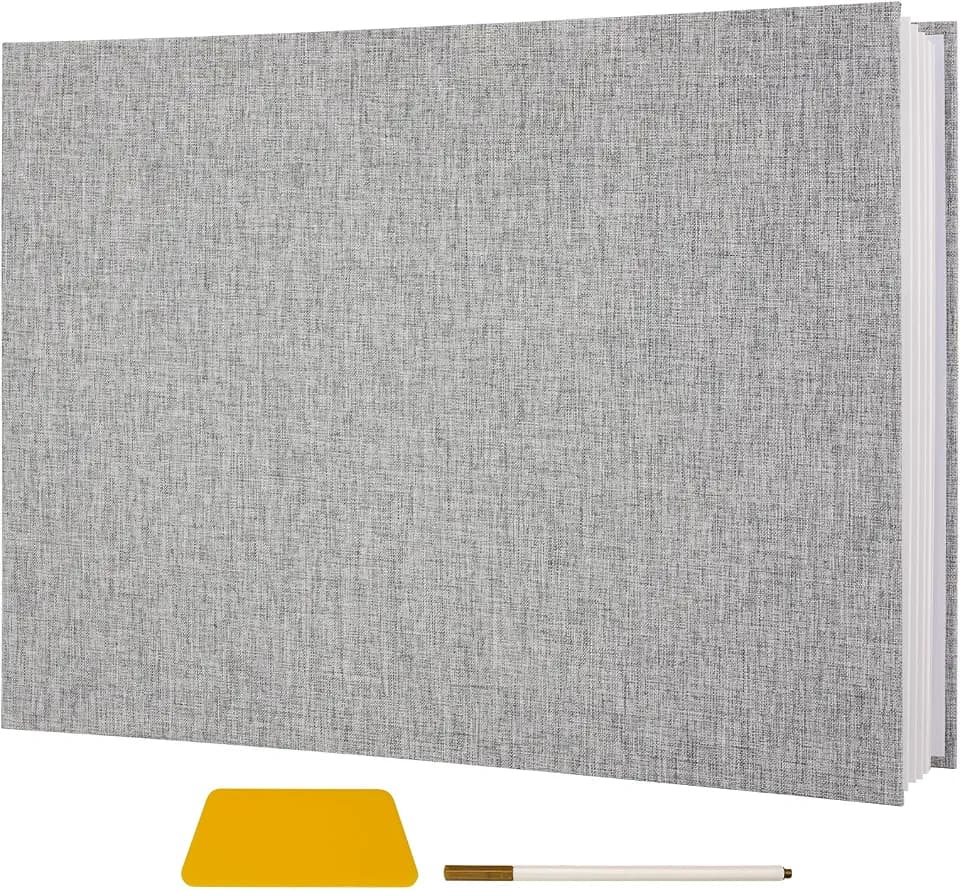Vienrose Extra Large Self Adhesive Photo Album 11x14 20 Pages Gray