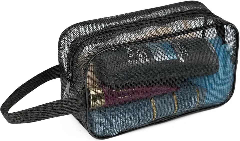 REDSINDA Mesh Shower Caddy Bag for Bathroom Gym Camping Portable Travel Mesh Toiletry Bag for Women Men