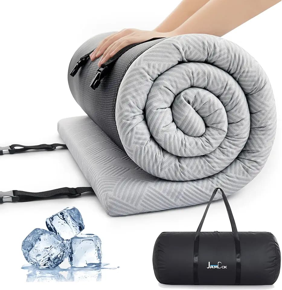 Jamdok Cooling Foam Camping Mattress for Hot Sleeper,Waterproof(75x30x2“)