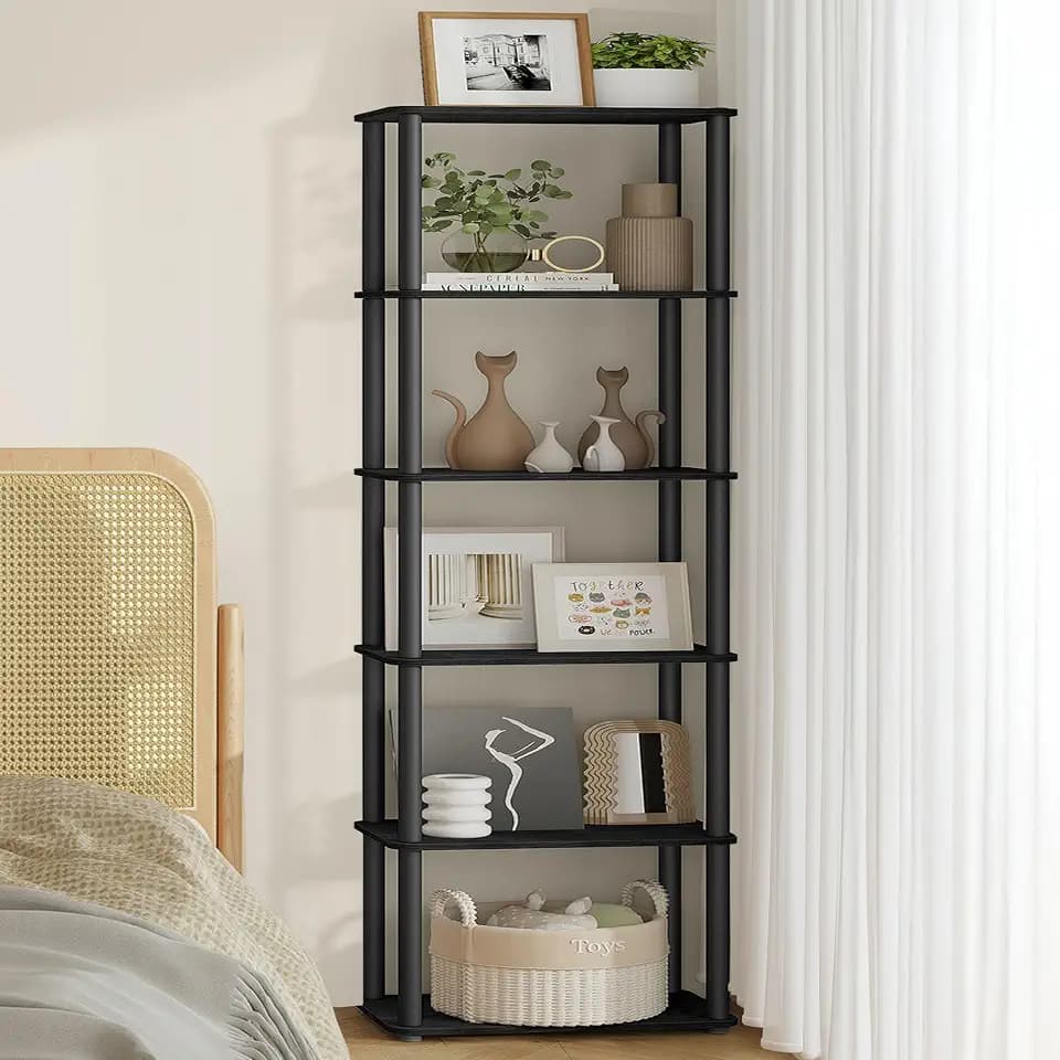 VASAGLE 6-Tier Shelf, Storage Shelves, Bookcase with Shelves, Living Room