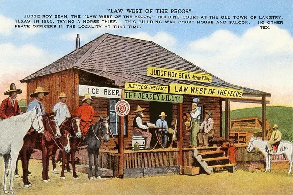 ART.COM Wall Art Print Judge Roy Bean's Courthouse, Langtry, Texas, 18" x 12"