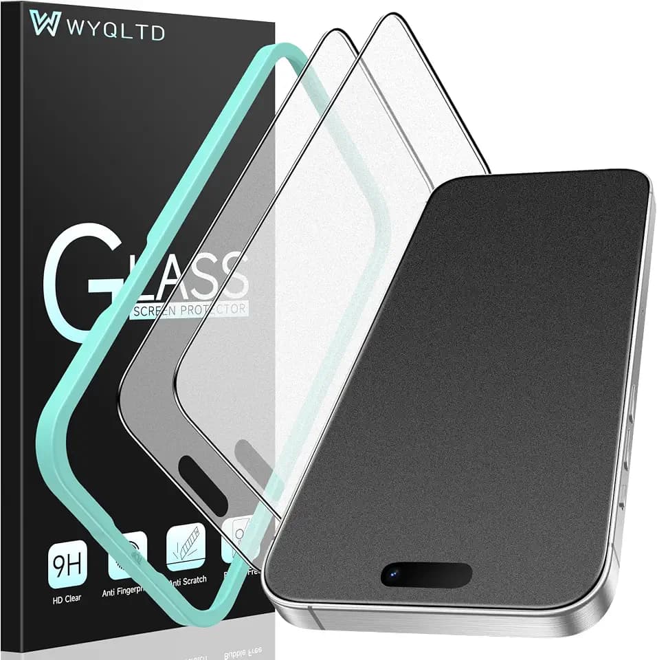 2 Pack for iPhone 16 Pro Matte Screen Protector Glass