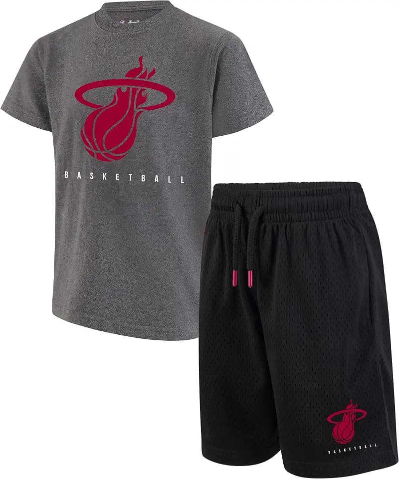Ultra Game Boys NBA Official Super Soft Game Time T-shirt & Shorts Set