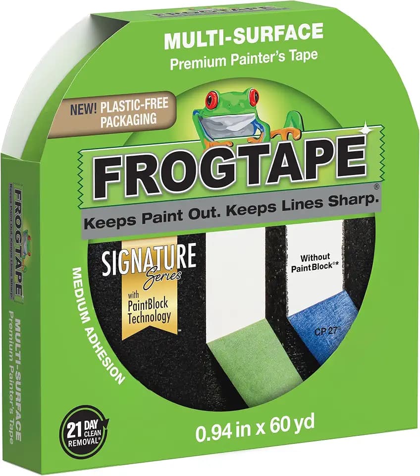 FrogTape Multi-Surface Painter's Tape with PAINTBLOCK, 0.94 in x 60 Yds