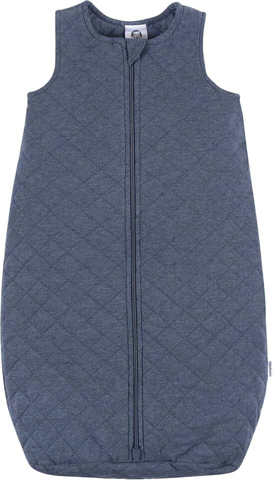 Gerber Baby Boys & Girls Quilted Wearable Blanket 2-Way Zipper