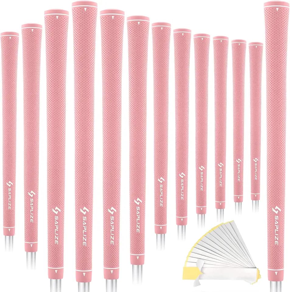 SAPLIZE Women's Exclusive Golf Grips, 13 Pack Soft Rubber Golf Club Grips with Optimized Taper Design, Comfortable & Shock-Absorbing, G30 Candy Series
