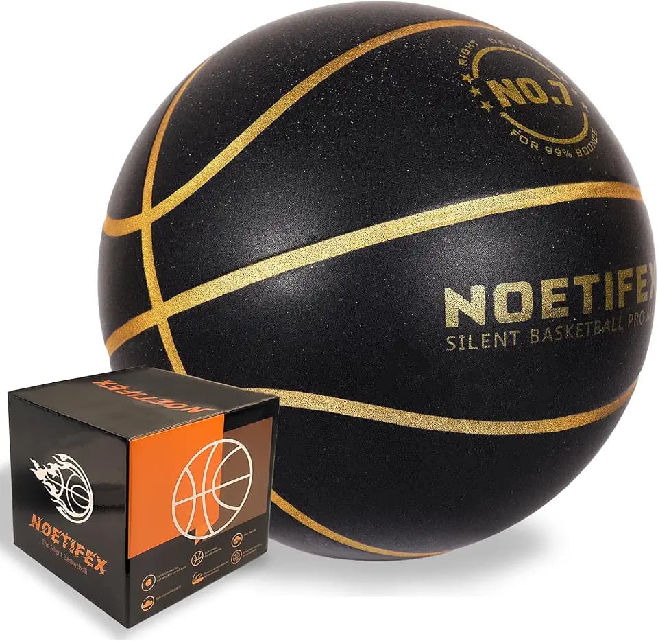 Upgraded Weighted Silent Basketball, High-Density Quiet Indoor Training Ball with Gift Box, Real Bounce Soft Material, Ideal for Home & Apartment Dribbling Practice