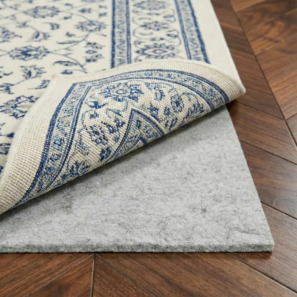 WELL WOVEN Premium 1/4" Thick Felt Rug Pad 2x15 - Non Slip Rubber Backing for Hard Floors & Carpet - Easy Cut to Size for Custom Fit - Superior Cushioning & Floor Protection Shield