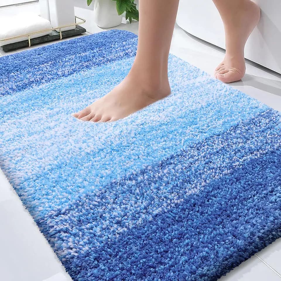 OLANLY Bathroom Rugs Mat 30x20, Extra Soft Absorbent Microfiber Bath Rugs