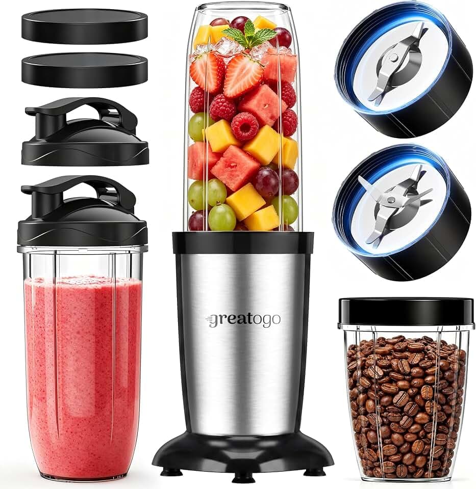 Bullet Blender, Personal Countertop Kitchen Small Smoothie Blender