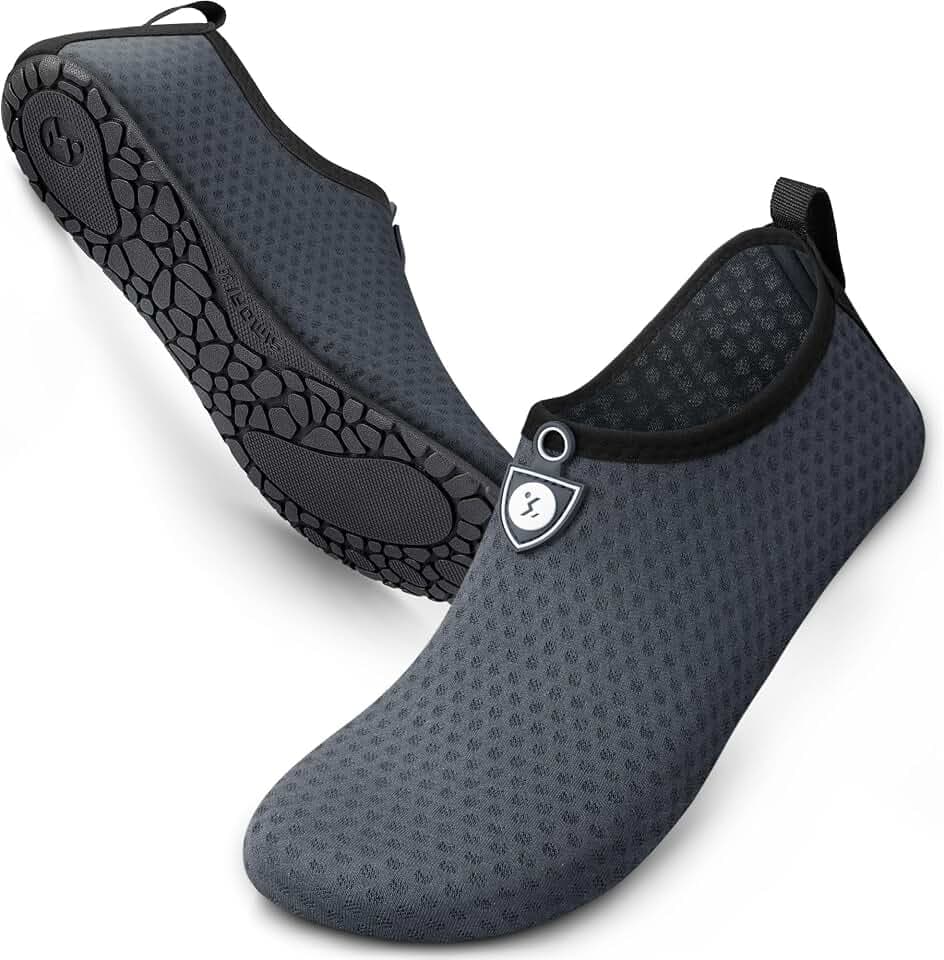 SIMARI Water Shoes for Women Men Swim Aqua Socks Beach Pool Essentials Barefoot Surf River Boat Kayak Sea Yoga Sand Exercise Sport Accessories Breathable Quick-Dry Adult Youth Kid Size SWS001