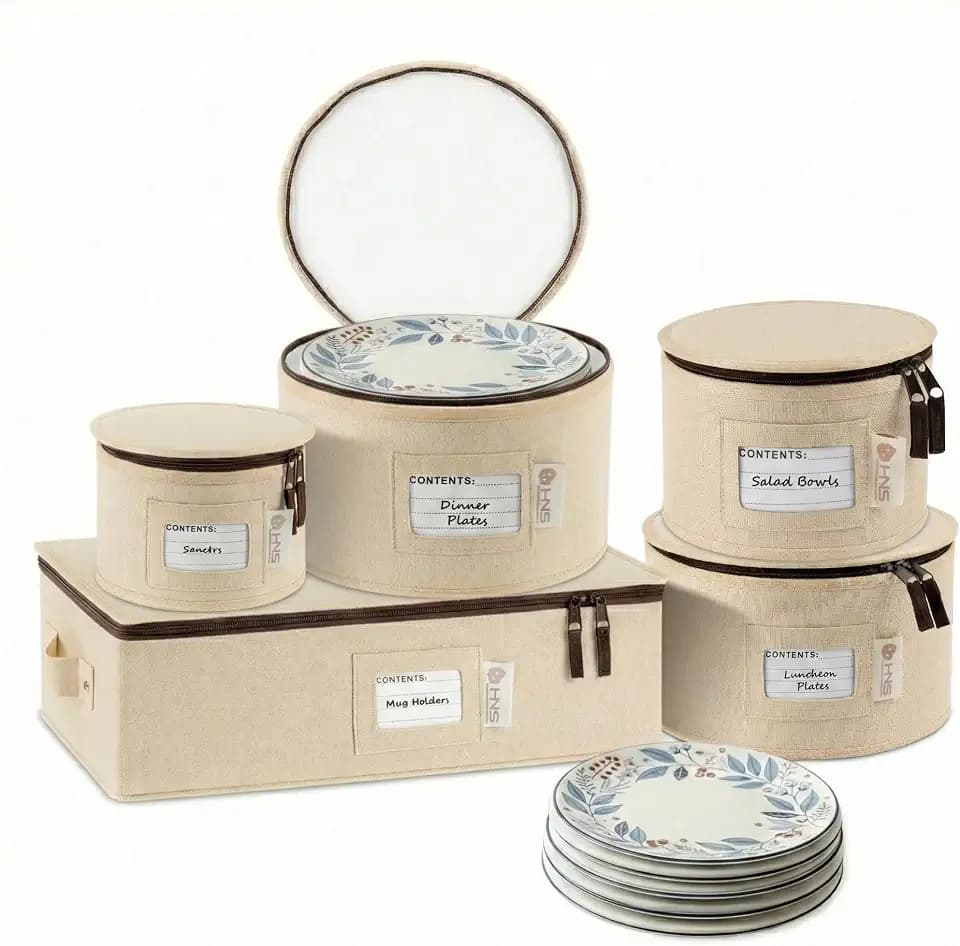 HOLDN’ STORAGE China Storage Hard Shell Containers 5-Piece Set Moving Boxes